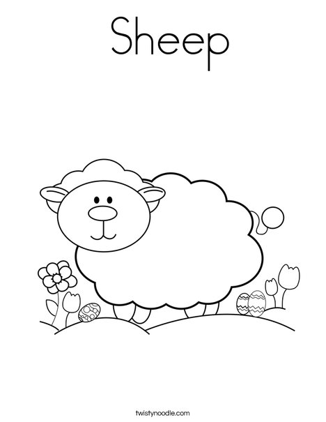 Lamb Coloring Page