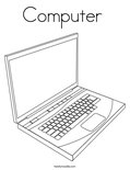 Computer  Coloring Page