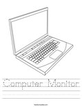 Computer Monitor Worksheet