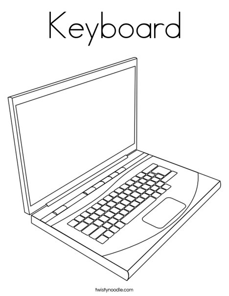 Laptop Coloring Page