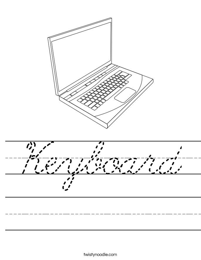 Keyboard Worksheet