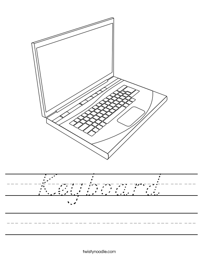 Keyboard Worksheet