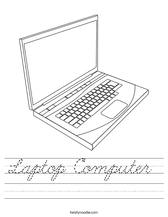 Laptop Computer  Worksheet