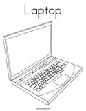 Laptop Coloring Page