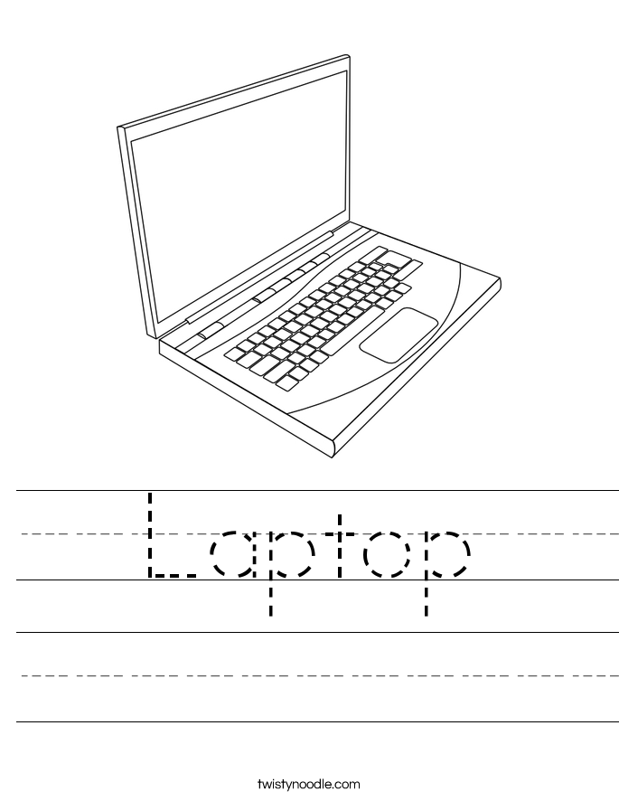 Laptop Worksheet - Twisty Noodle