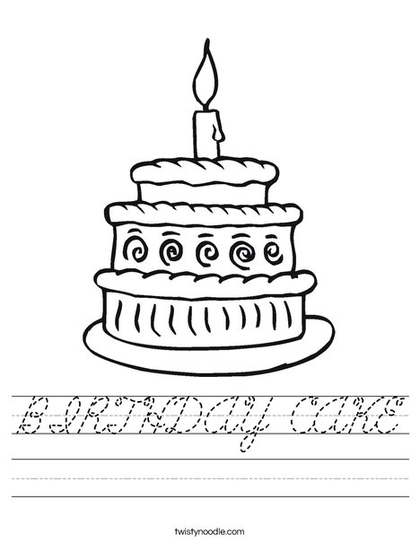 Layered Cake Worksheet