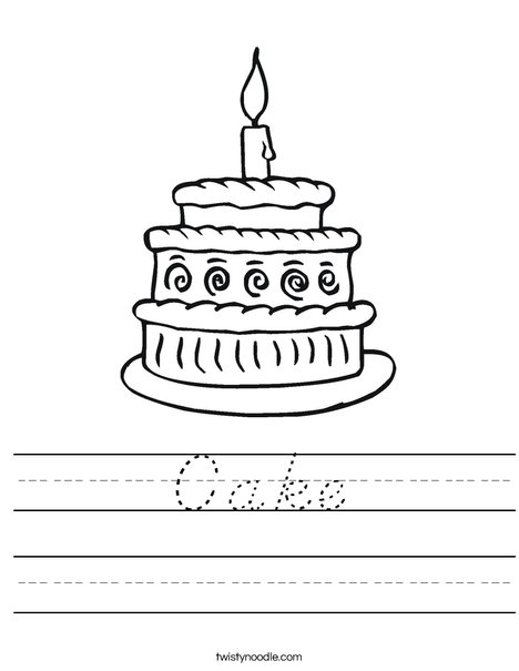 Layered Cake Worksheet