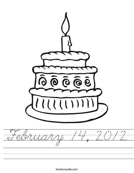Layered Cake Worksheet