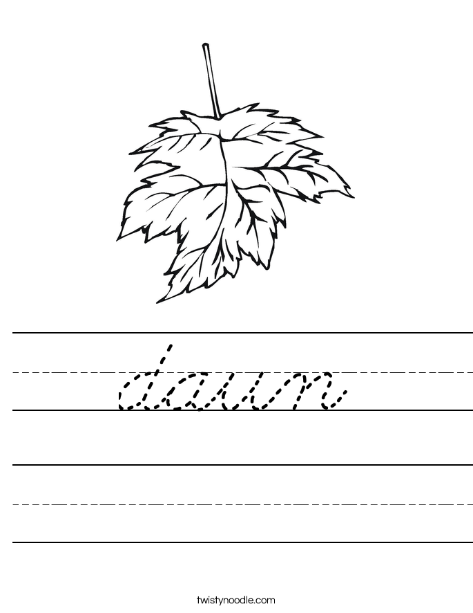 daun Worksheet