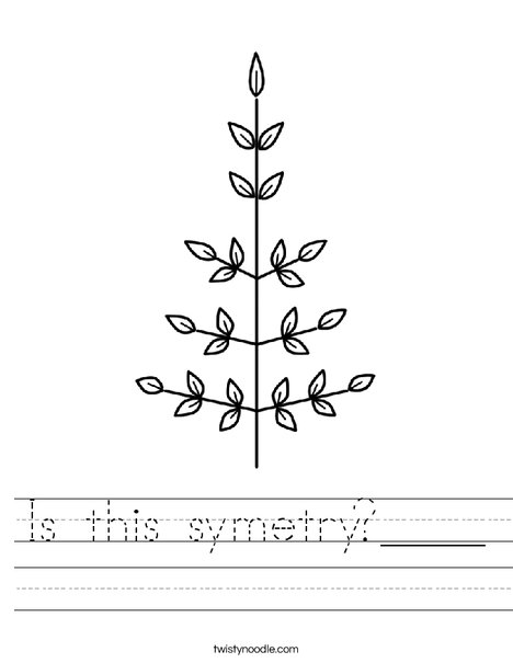 Leaf Christmas Tree Worksheet