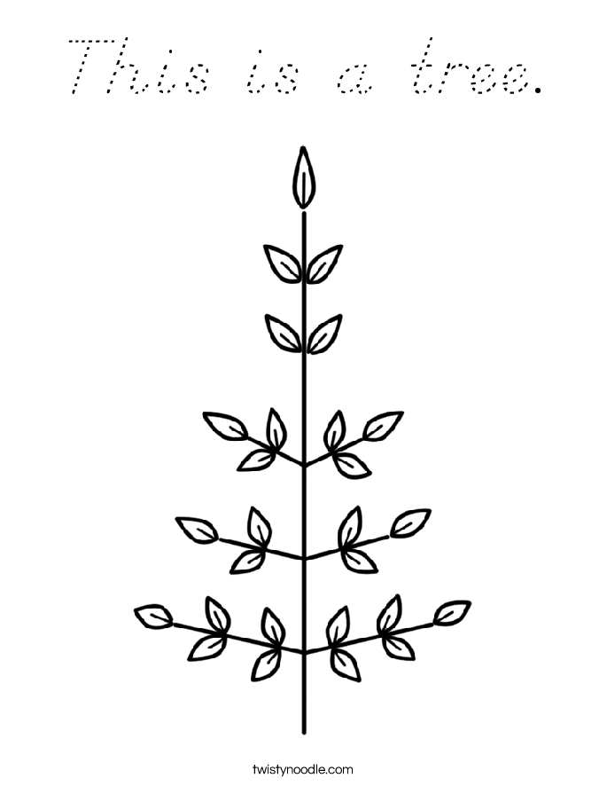 This is a tree. Coloring Page