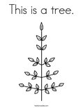 This is a tree.Coloring Page