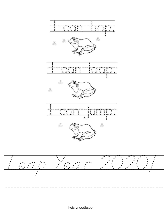 Leap Year 2020! Worksheet