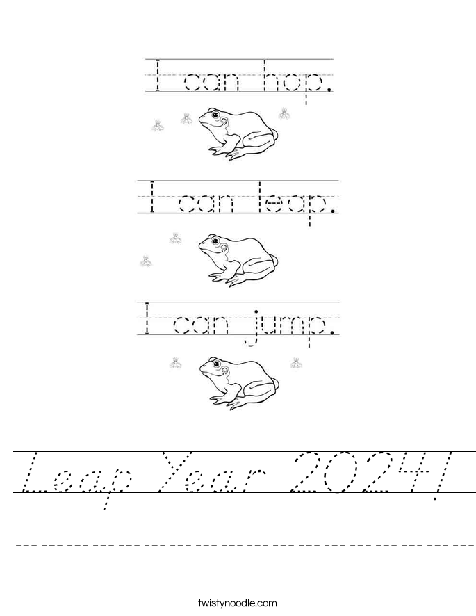 Leap Year 2024! Worksheet