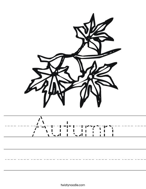 Leaves Worksheet