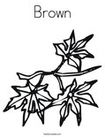 Brown Coloring Page
