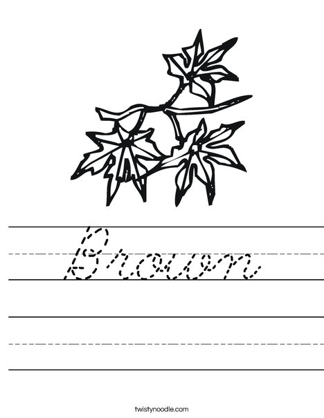 Leaves Worksheet