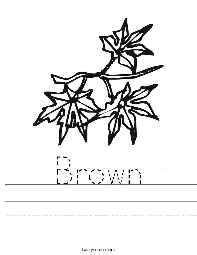 Brown Worksheet