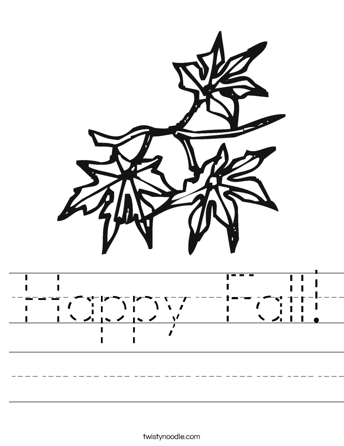 Happy Fall! Worksheet