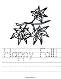 Happy Fall! Worksheet