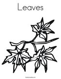 Leaves Coloring Page