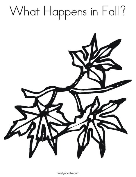 Leaves Coloring Page