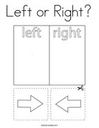 Left or Right Coloring Page