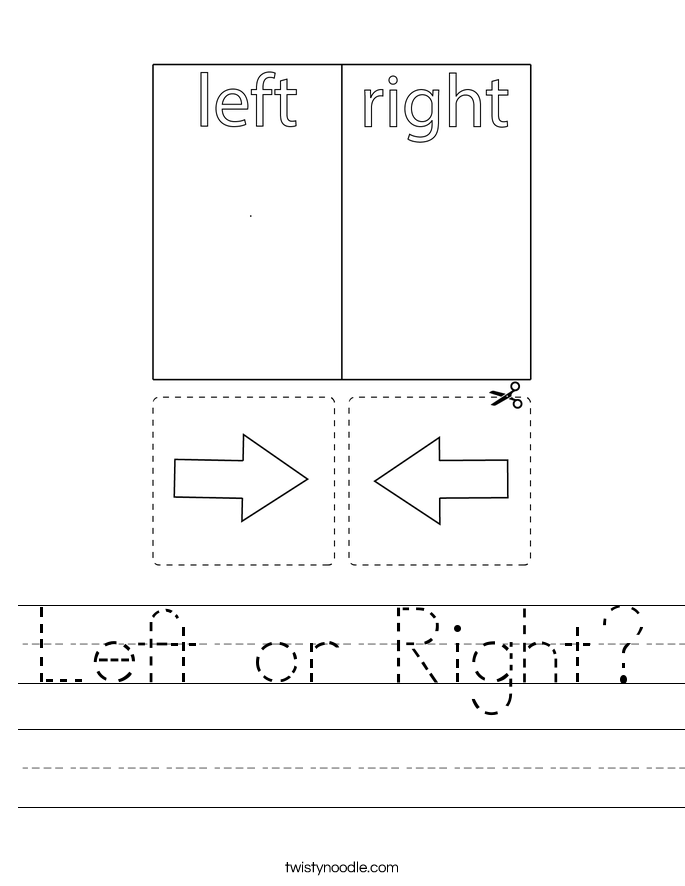 Left or Right? Worksheet