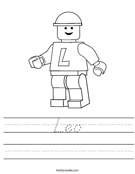 Lego Worksheet