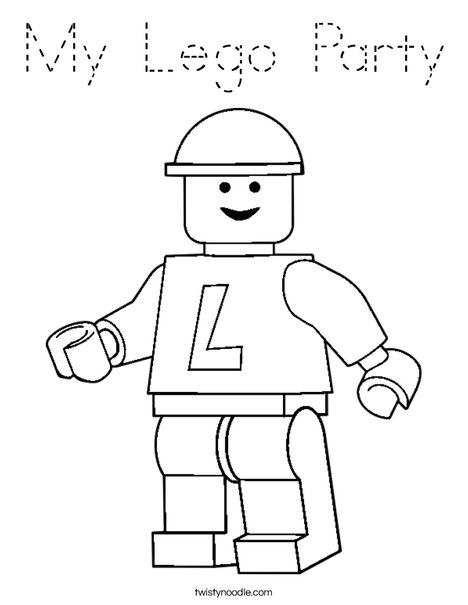 Lego Coloring Page