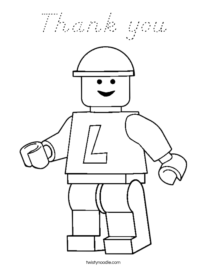 Thank you Coloring Page