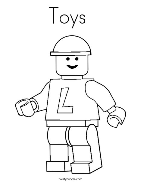 Lego Coloring Page