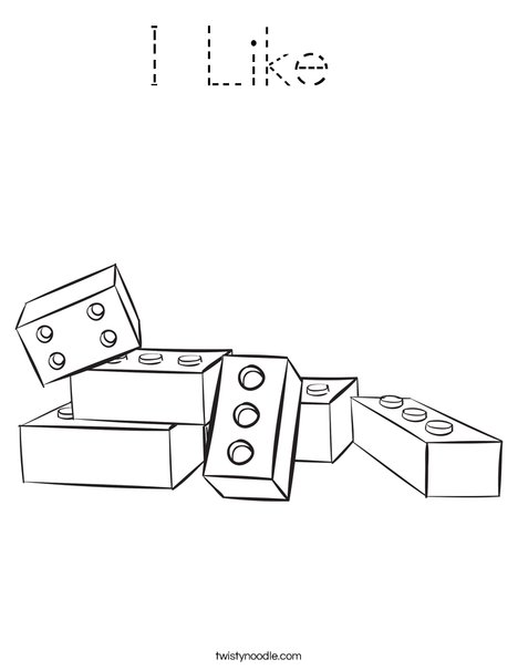 Legos Coloring Page