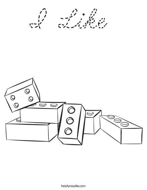 Legos Coloring Page