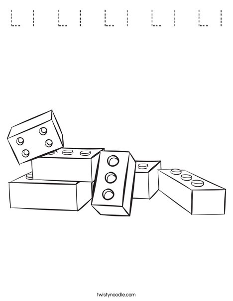 Legos Coloring Page