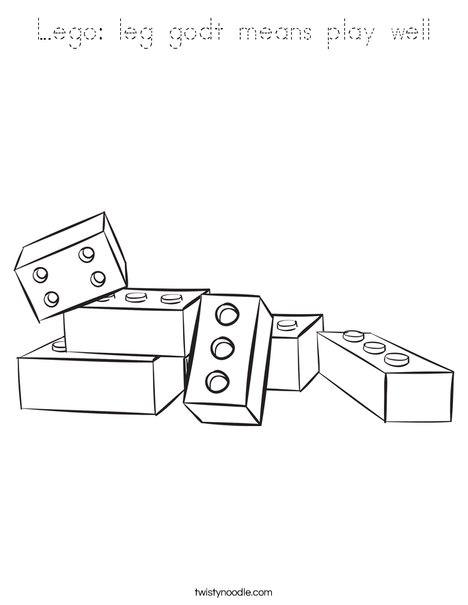 Legos Coloring Page