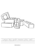 Lego: leg godt means play well Worksheet