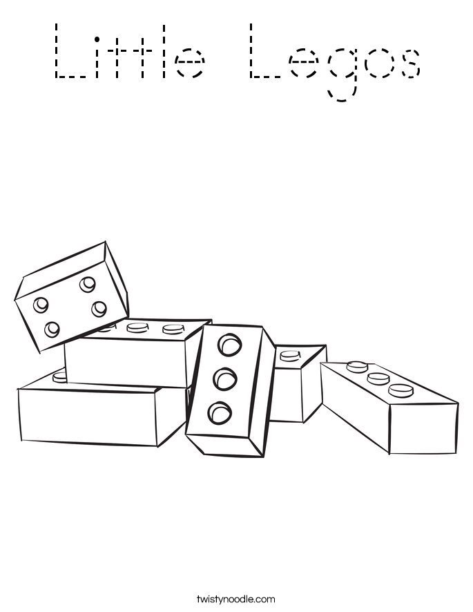 Little Legos Coloring Page