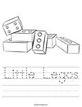 Little Legos Worksheet
