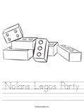 Nolans Legos Party Worksheet