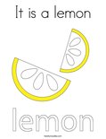 It is a lemonColoring Page