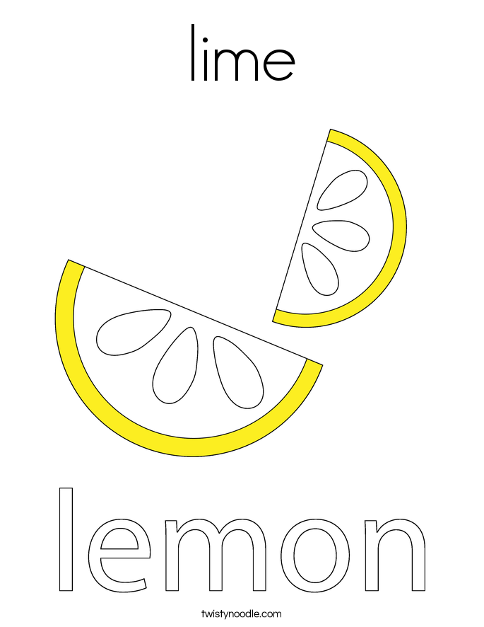 lime Coloring Page