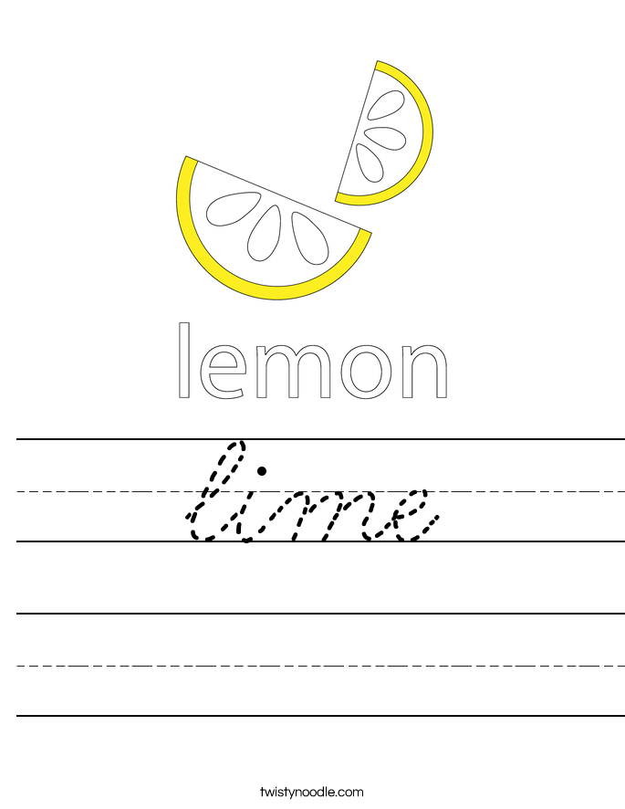 lime Worksheet