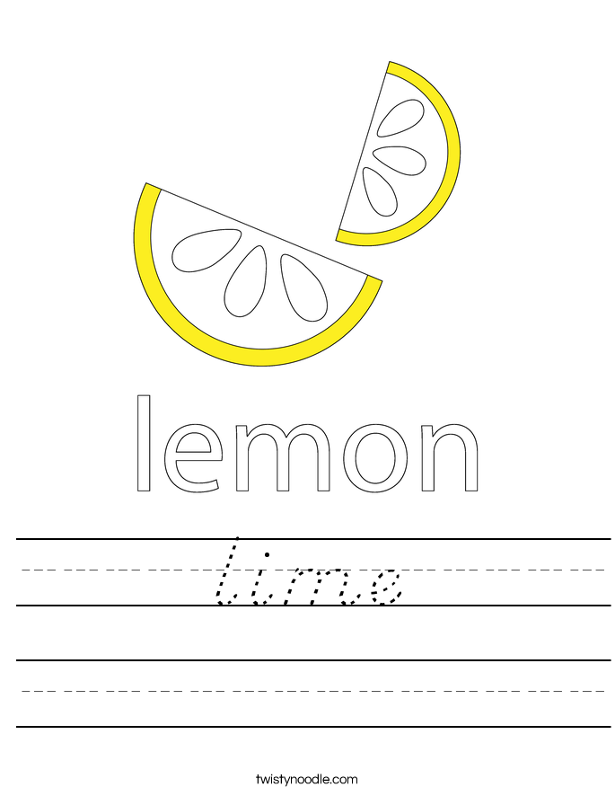 lime Worksheet