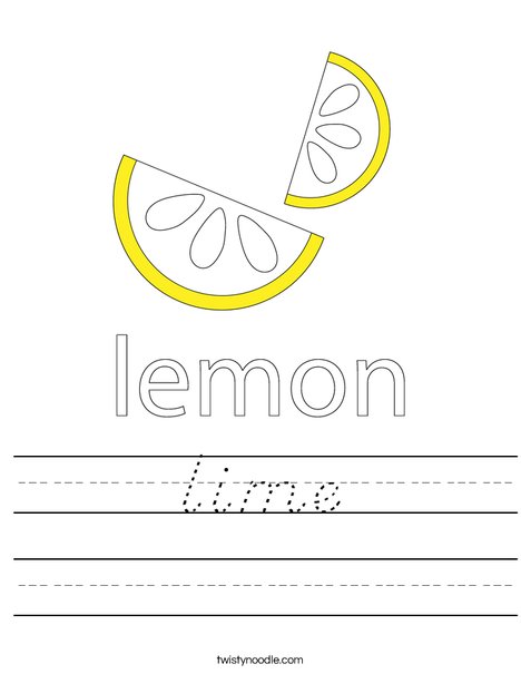 Lemon Worksheet