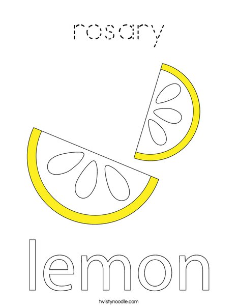 Lemon Coloring Page