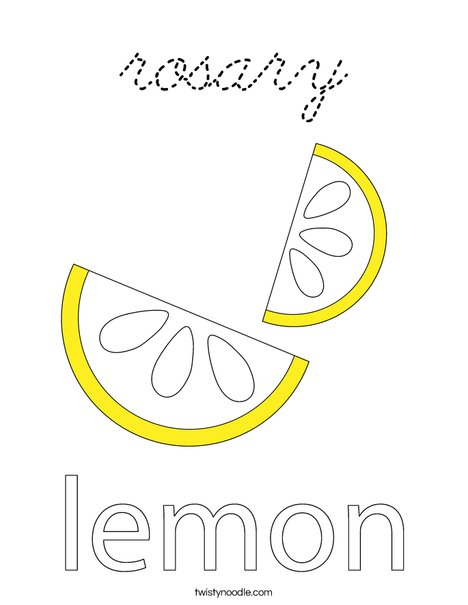 Lemon Coloring Page