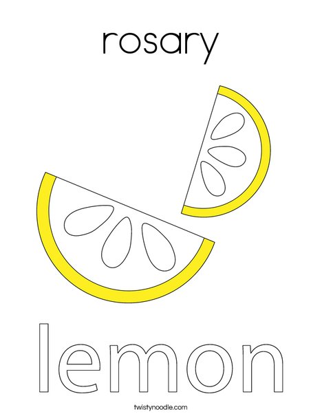 Lemon Coloring Page
