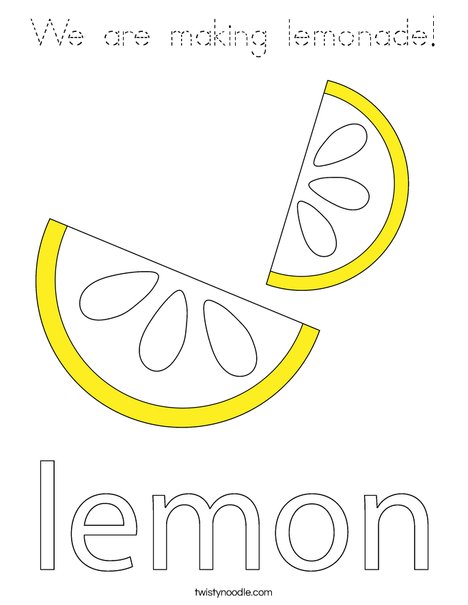 Lemon Coloring Page