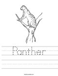 Panther Worksheet